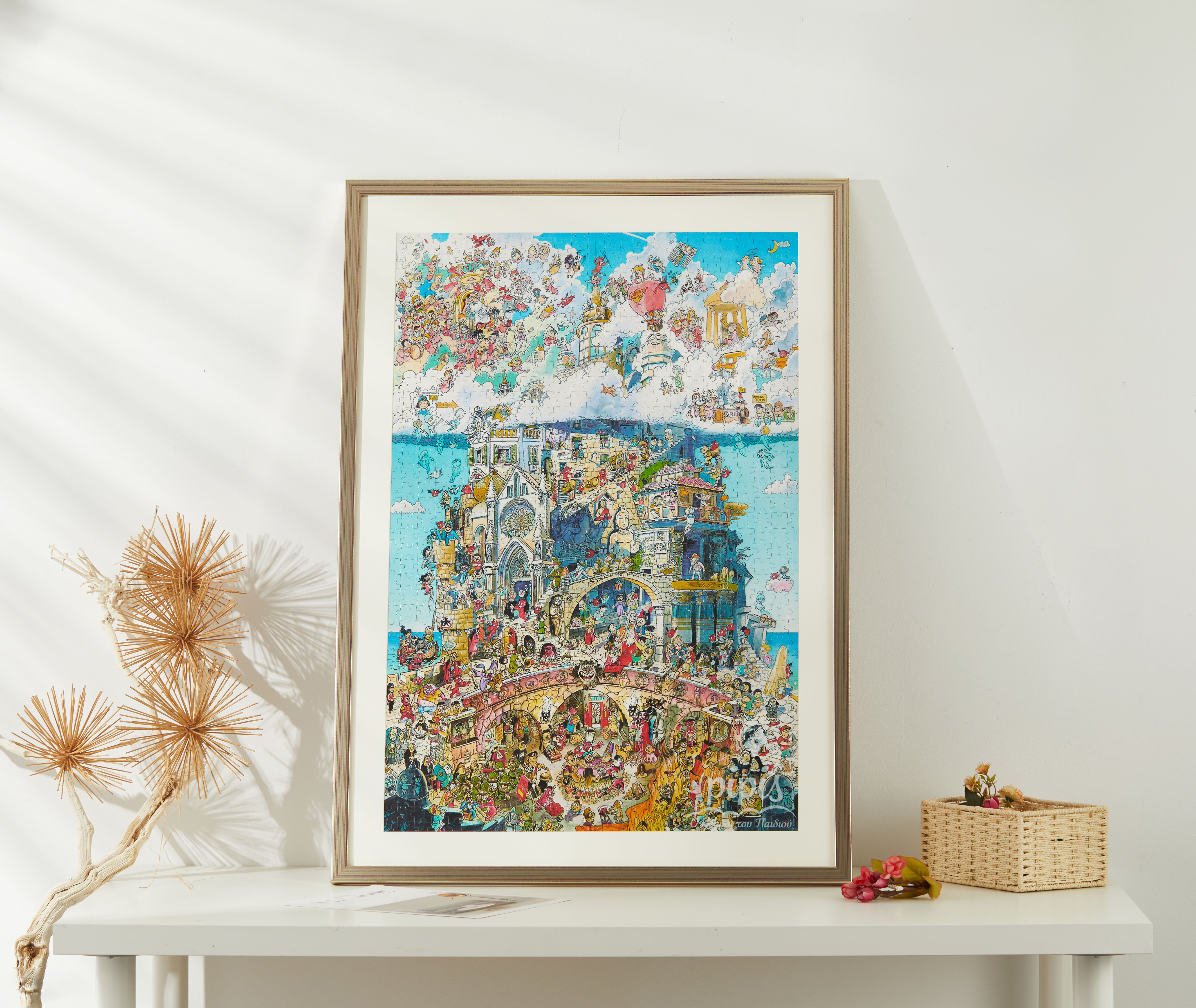 Puzzle Frame 1000 Pieces 50x75 Frame 500 Pieces 2000 Pieces Mounted Picture Frame Wall-Mounted Solid Wood Photo Frame Customization Minimalist