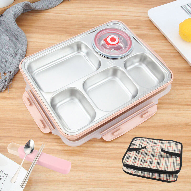 Korean 304 Stainless Steel Insulated Lunch Box Adult Compartment Lunch ...