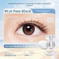 WOSADO | No Glue Easy Application Magnetic Natural Looking False Eyelashes