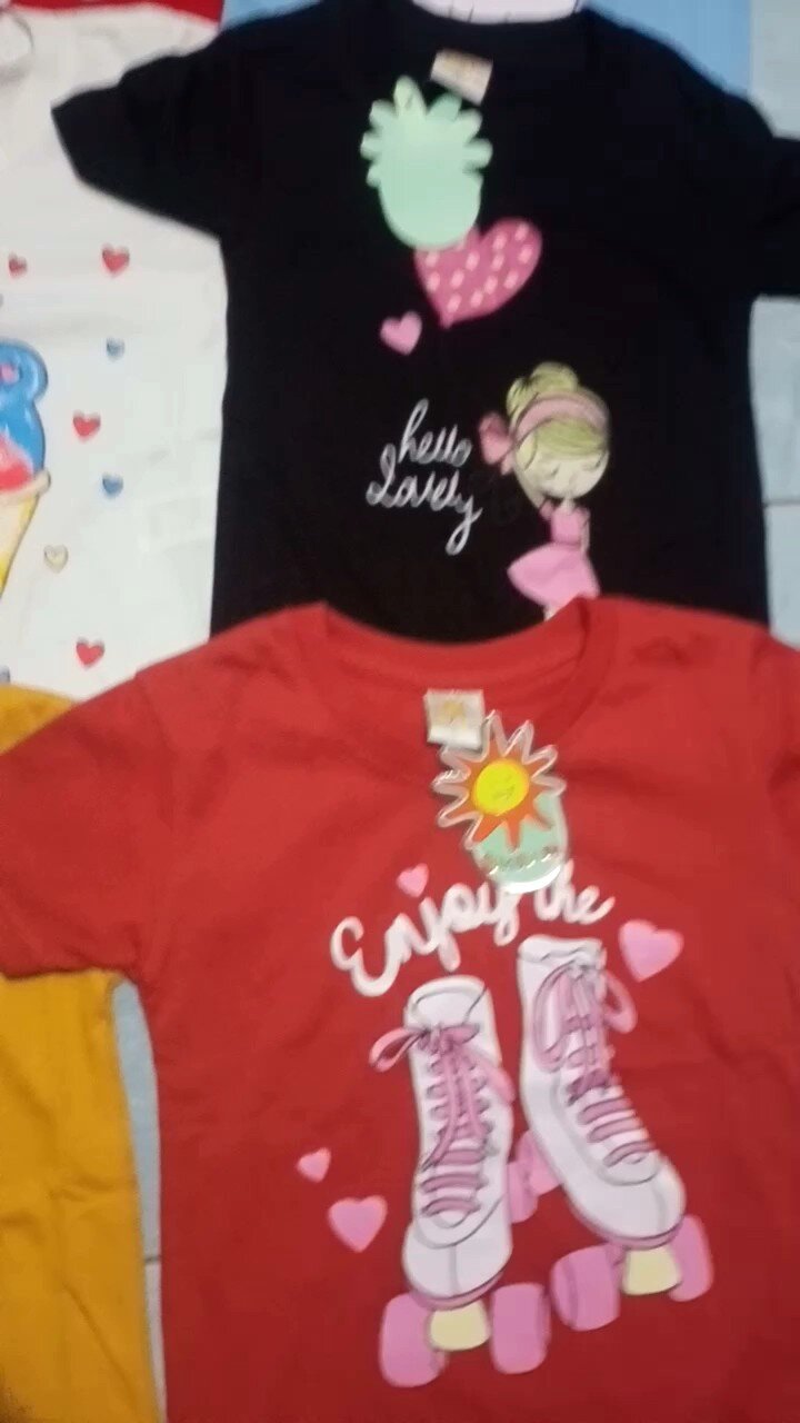 Kaos anak little m motif cewek xs-L