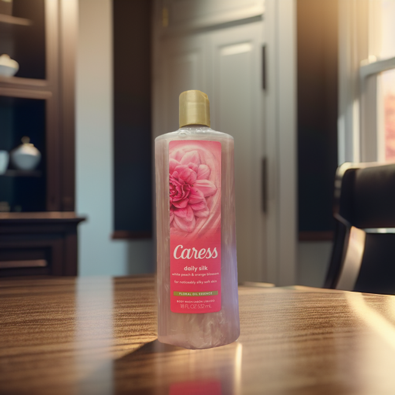 Sữa Tắm Dưỡng Da Hương Nước Hoa Caress Daily Silk Hương white peach & orange blossom 532ml Hàng Mỹ