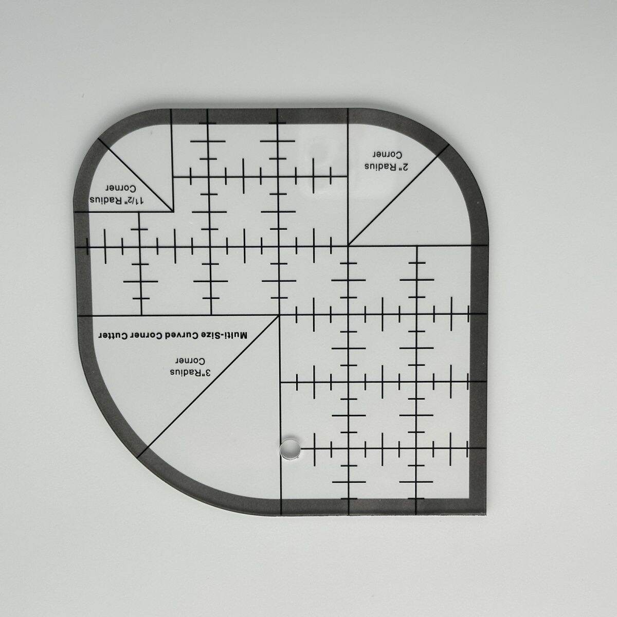 Thickened Acrylic Multi-Functional Sewing Patchwork Ruler Anti-Slip Quilting Template round Edge Drafting T-square Ruler