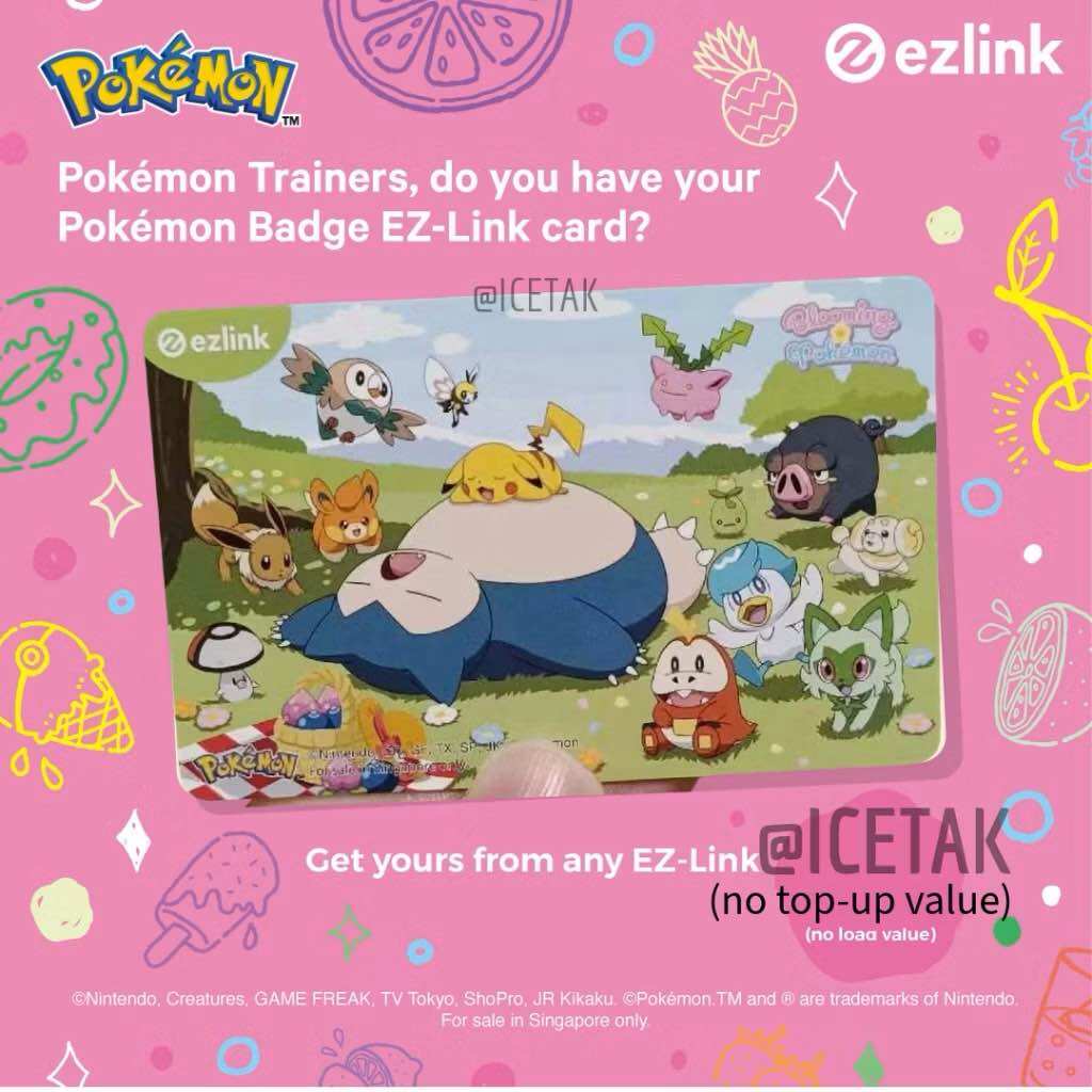 POKEMON EZLINK MRT CARD