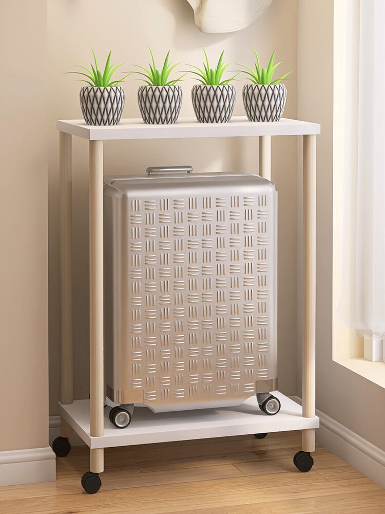 Hotel Luggage Rack - Foldable Bamboo Storage Shelf For Bedroom