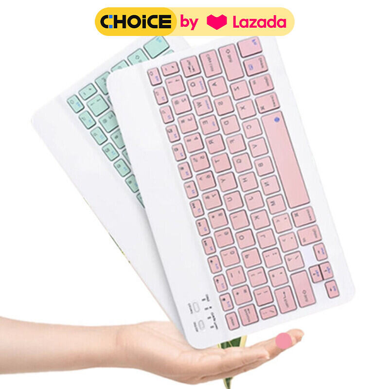 Macaron Mini Di Động 10 Inch Bàn Phím Bluetooth Không Dây Mỏng Laptop Di Động Điện Thoại Thông Minh Máy Tính Bảng iPad Hỗ Trợ Hệ Thống IOS Android