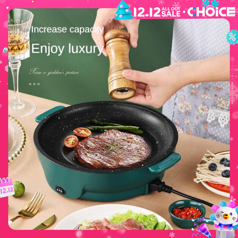 Bếp điện Frying Pan Dụng cụ nấu nướng đa chức năng BBQ Steak BBQ Fish Frying Pan Không dính Pan Dụng cụ nấu ăn