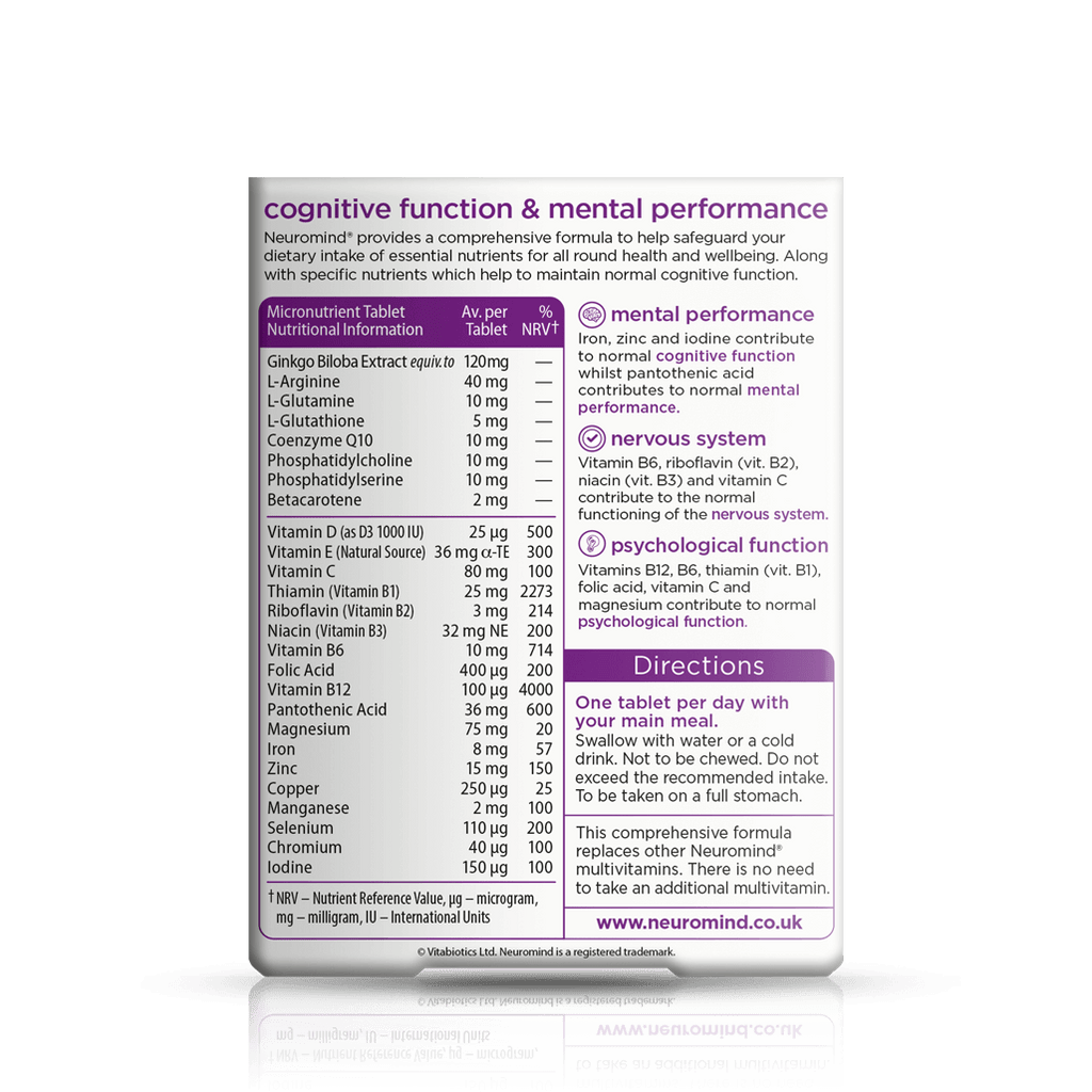 Neuromind Original 30 Tablets. 
