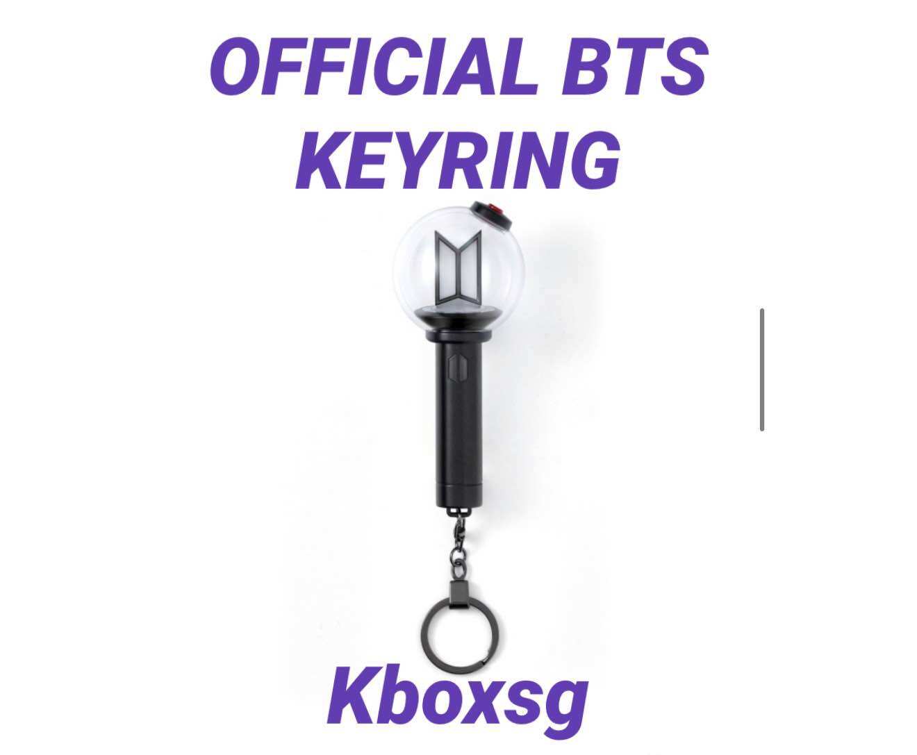✅INSTOCK BTS OFFICIAL LIGHT STICK KEYRING VER.4/BTS OFFICIAL LIGHT STICK VER.4 CRADLE/ BTS LIGHT STICK VER.4 KEYRING