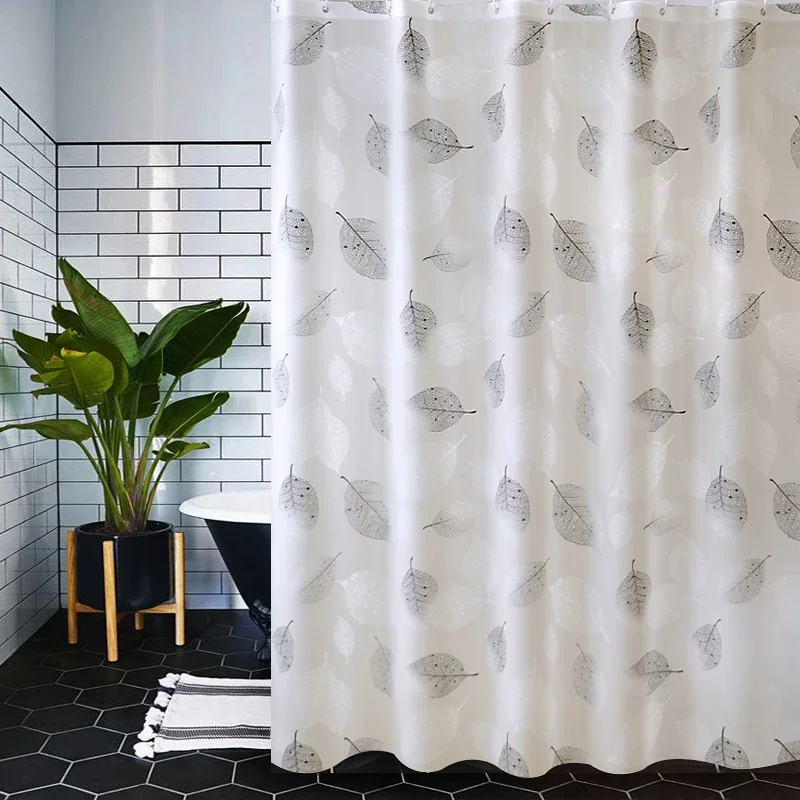 Bathroom Curtain Bathroom Curtain Thickened Mildew-Proof Shower Curtain Cloth Shower Curtain Shower Room Partition Waterproof Curtain Bath Curtain Bathroom