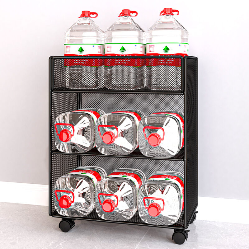 Under the Table Movable Bookshelf Floor Book Storage Rack Simple