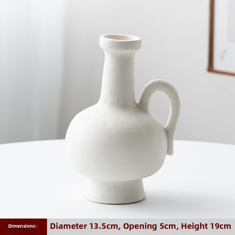 Wabi-sabi Ceramic Vase Decorative Piece