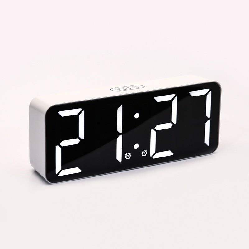 BOJIA | LED Digital Large Font Mirror Alarm Clock