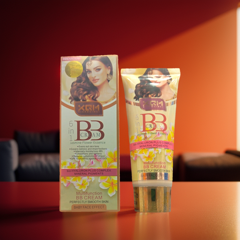 New Xqm BB Jasmine Flower Essence 6 in 1 Multifunction BB Cream With bio HYALURON Plus Complex Mineral Pigments WATERPROOF. 
