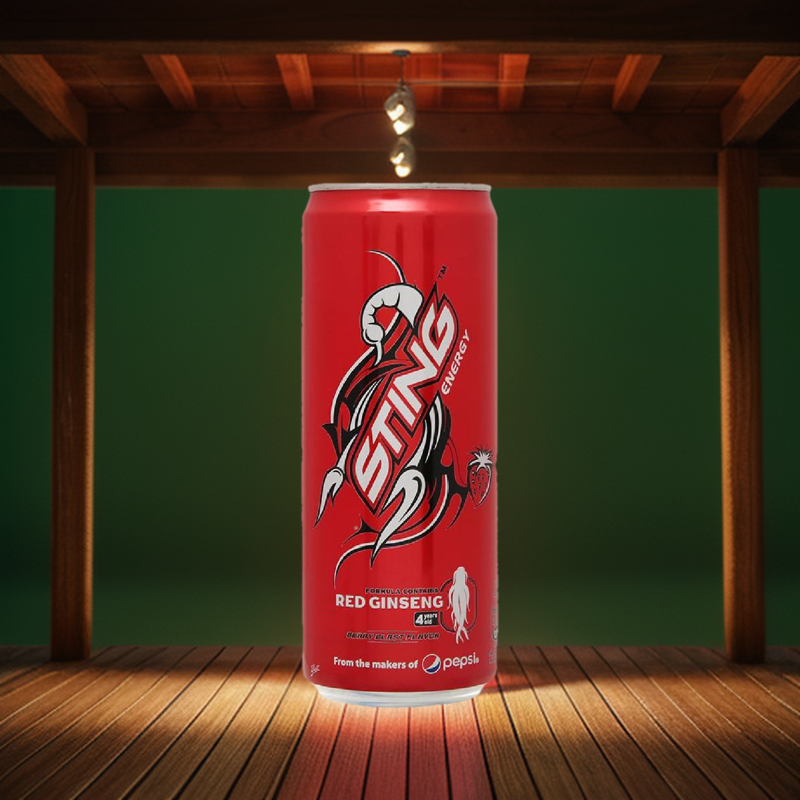 Nước tăng lực Sting hương dâu (lon) 320ml