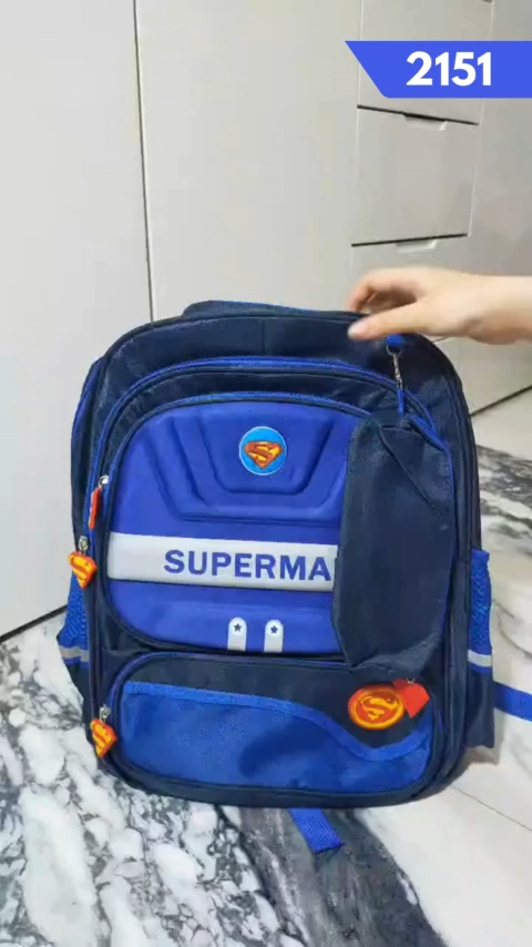 Tas ransel-Ransel Troli sekolah anak sd import gratis kaos - gratis raincover (2151)