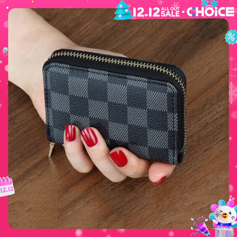 Women's change card bag Exquisite Driver's license in one compact large capacity retro style zipper card bag