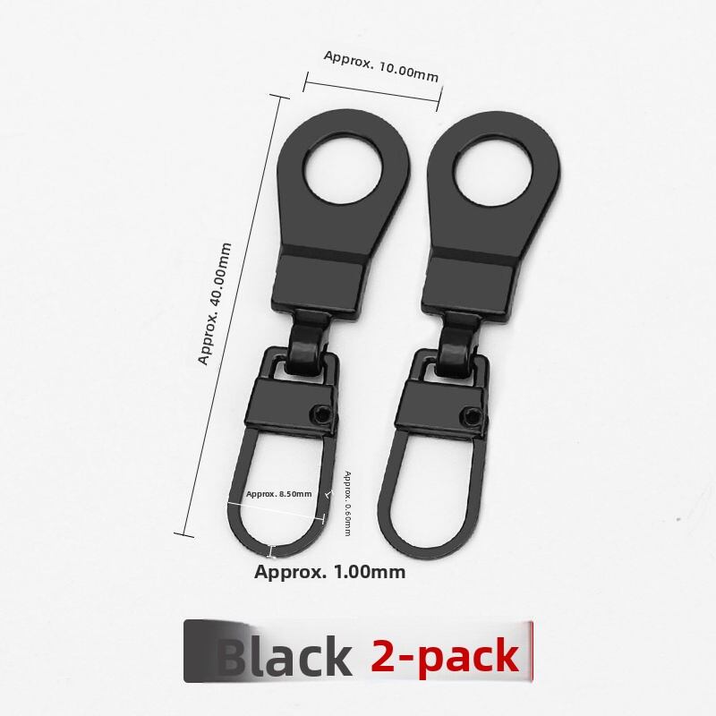 Universal Metal Zipper Head Detachable for Clothes Bags Pants Shoes Small Hole Special Use Zipper Puller Zipper Tip