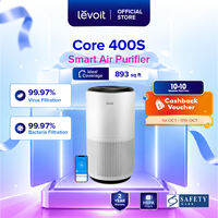 【SG NO.1】Levoit Core 400s Smart Air Purifier | Air Quality Monitor | True HEPA Filration | Low Noise 28dB | Large Coverage
