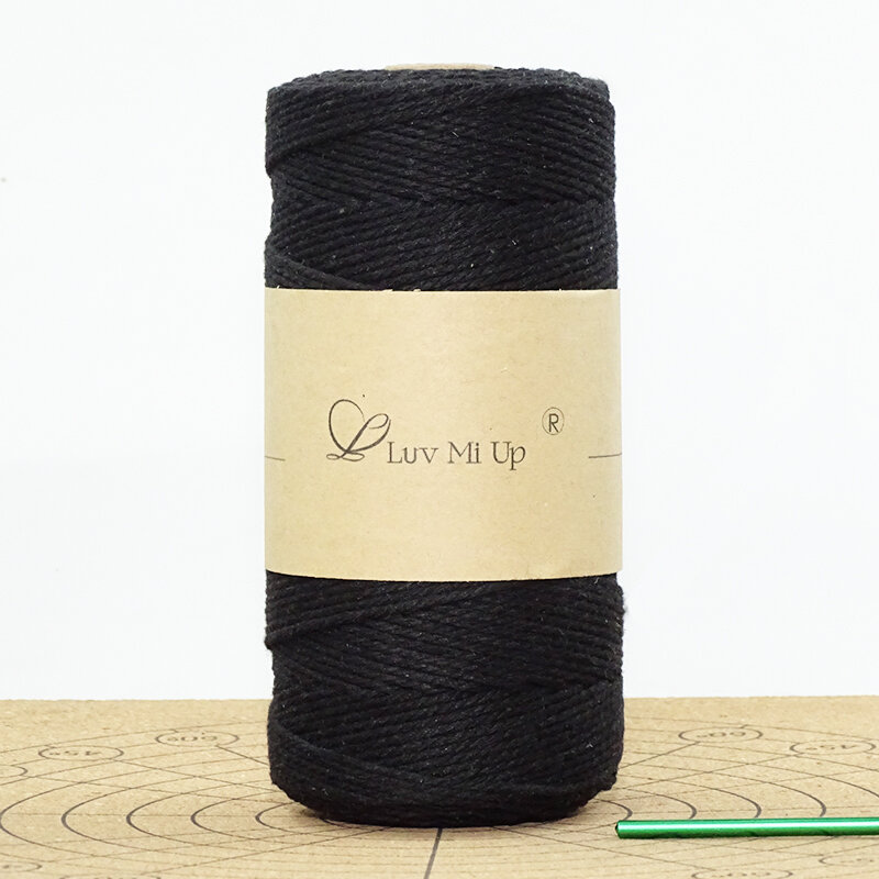 2mm Cotton Linen Yarn DIY Handmade Crochet Bag Hook Yarn Medium Thickness Cotton Rope Hook Bag Cotton Thread Home Textile