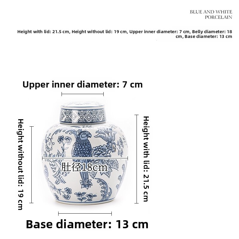 YUTONG | Chinese Hand-painted Blue and White Porcelain Vase