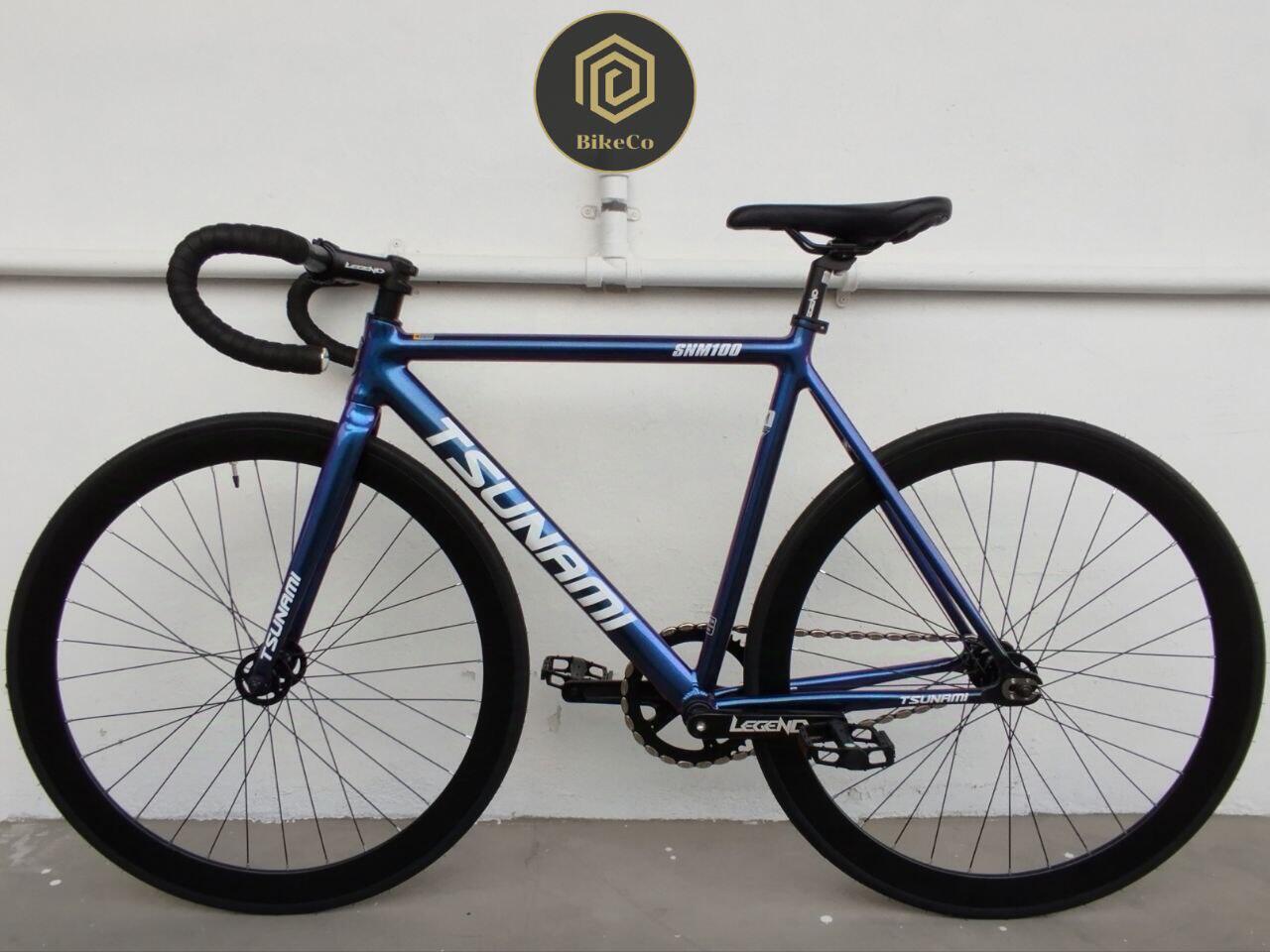 TSUNAMI SNM-100 Chameleon White Fixie | Fixed Gear Bicycle 40mm