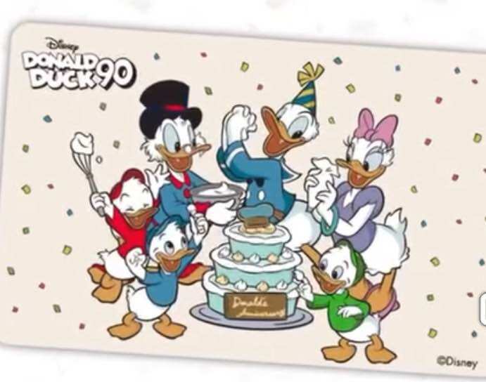 Limited Edition Disney Donald Duck and Daisy EZ-Link Ezlink Card