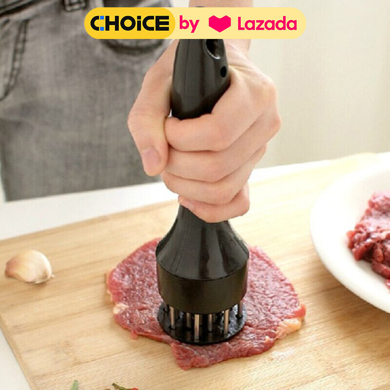 Dụng Cụ Dần Thịt, Làm Mềm Các Loại Thịt Bằng Inox Và Nhựa Pp Meat Tenderizer 24 Mũi - FASONKITCHEN