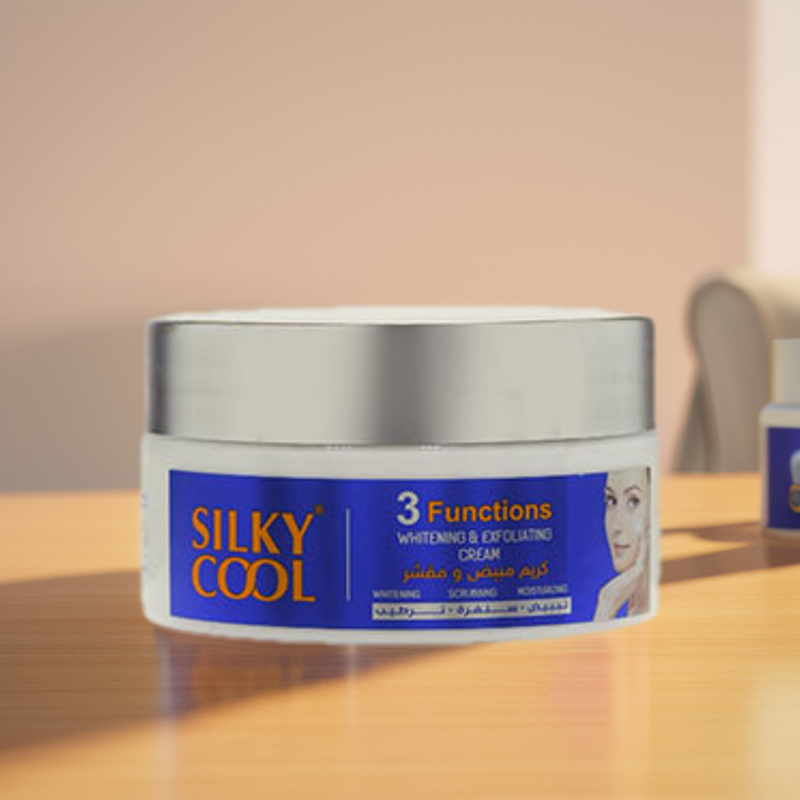 Silky Cool 3 in 1 Whitening & Exfoliating Cream 200ml
