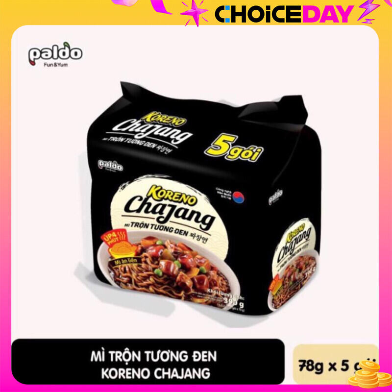 combo 5 gói Mì Trộn Koreno Tương Đen Chajang 78g