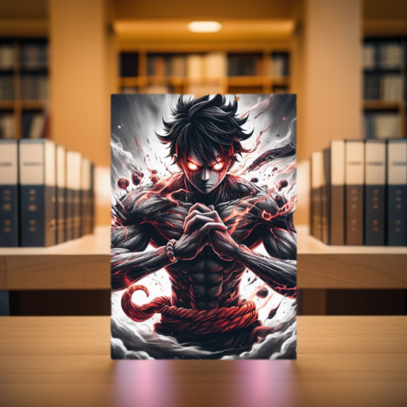 AI Made One Piece Luffy A4 Poster - Collectible Anime Artwork. 