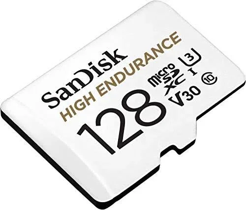 SanDisk High Endurance Video Monitoring microSDXC Card Up to 100Mbps/40Mbps