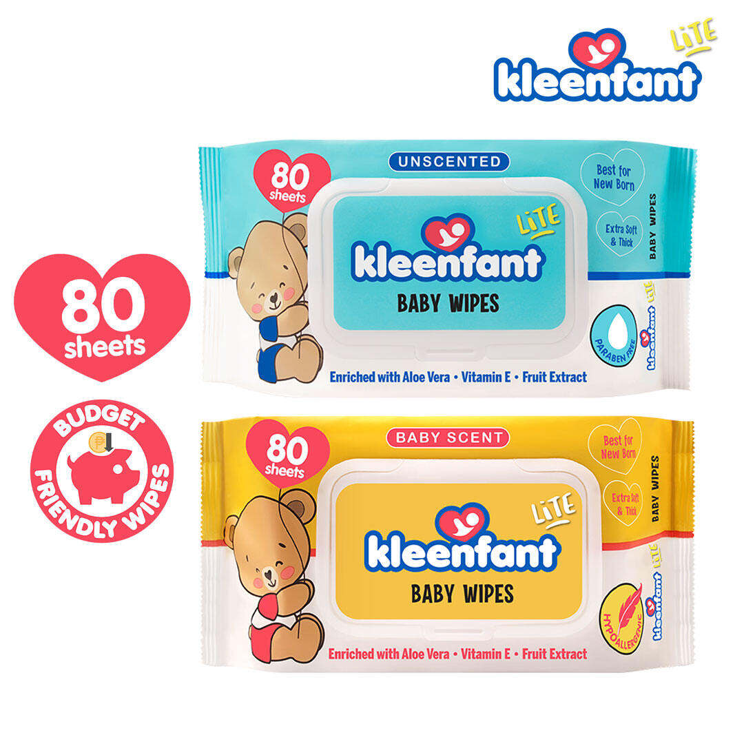 Kleenfant Lite Baby Wipes Pack - Newborn Wet Wipes