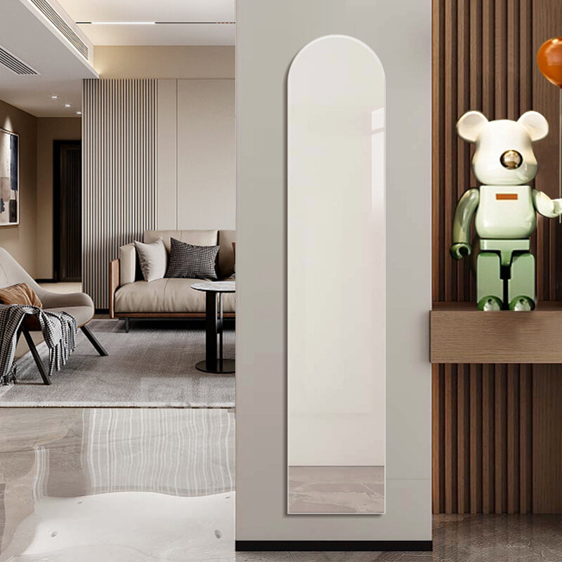 Frameless Ultra Slim Explosion-Proof Easy-Stick Full Body Mirror