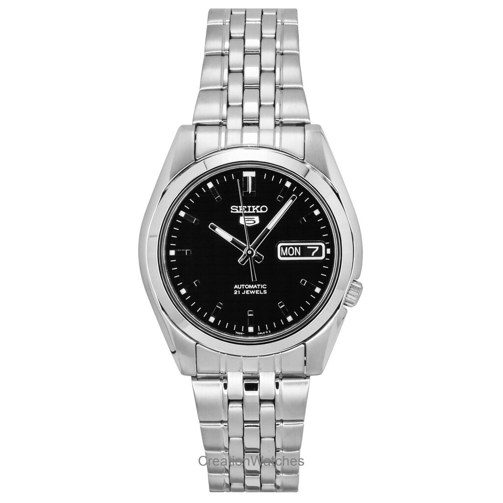 CreationWatches] Seiko 5 Men Automatic SNK361K1 Black Dial 21