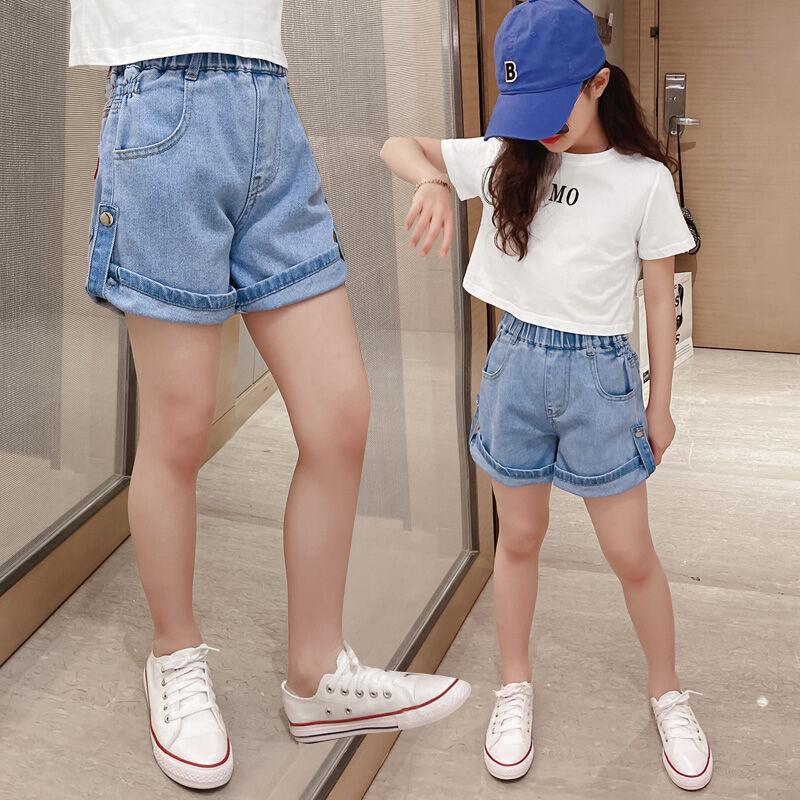 Girls' Denim Shorts Summer 2022 New 