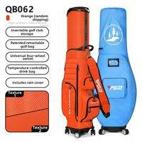 pgm | Hard Shell Airport Check-in 4 Wheels Golf Bag