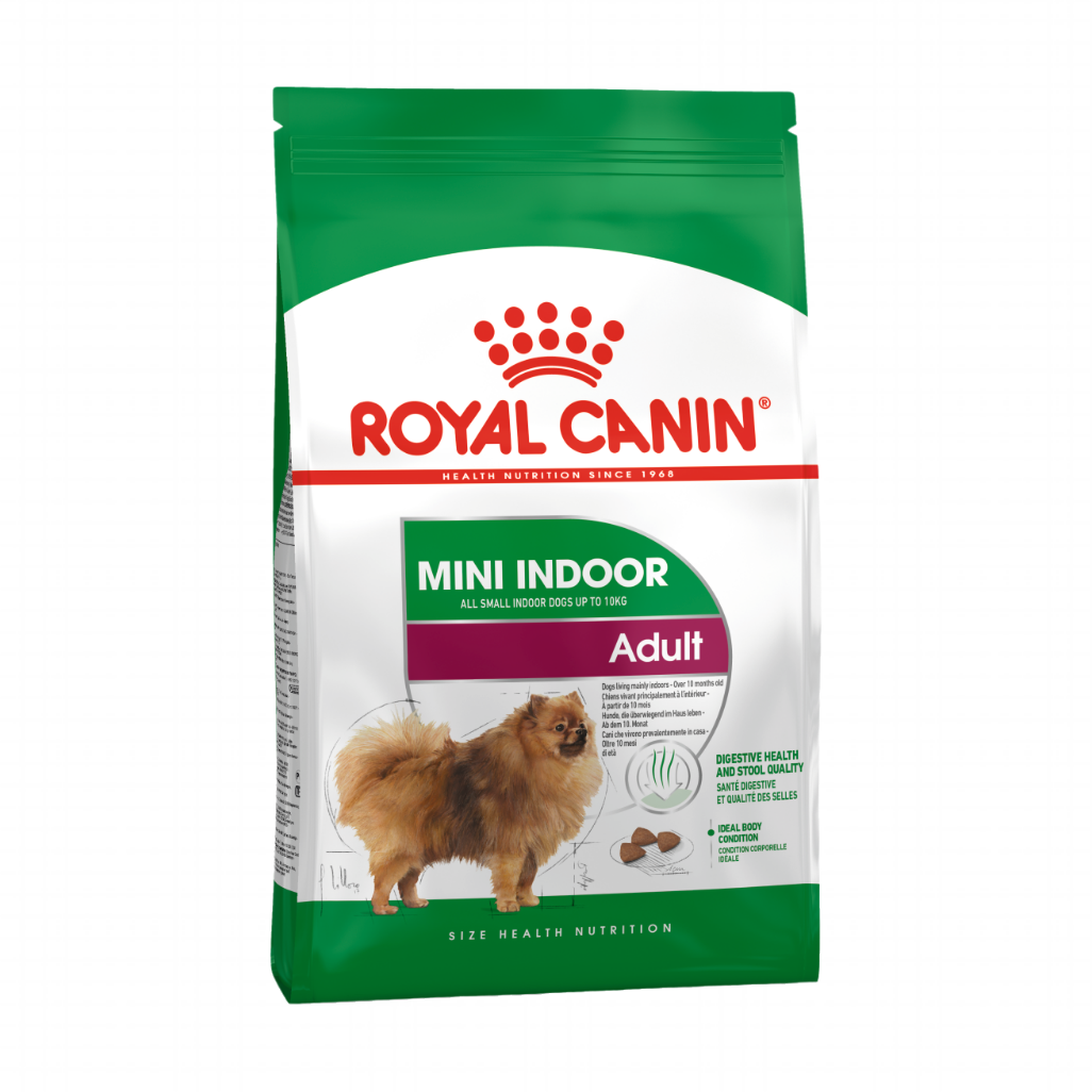 Royal Canin Mini Indoor Adult Dog Dry Food Age 10 months - 8 year, Small Breed Pellets, Fragrant, Delicious, Nourishes the Dog's Fur and Body Shape ราคา 924 บาท*ส่งฟรี