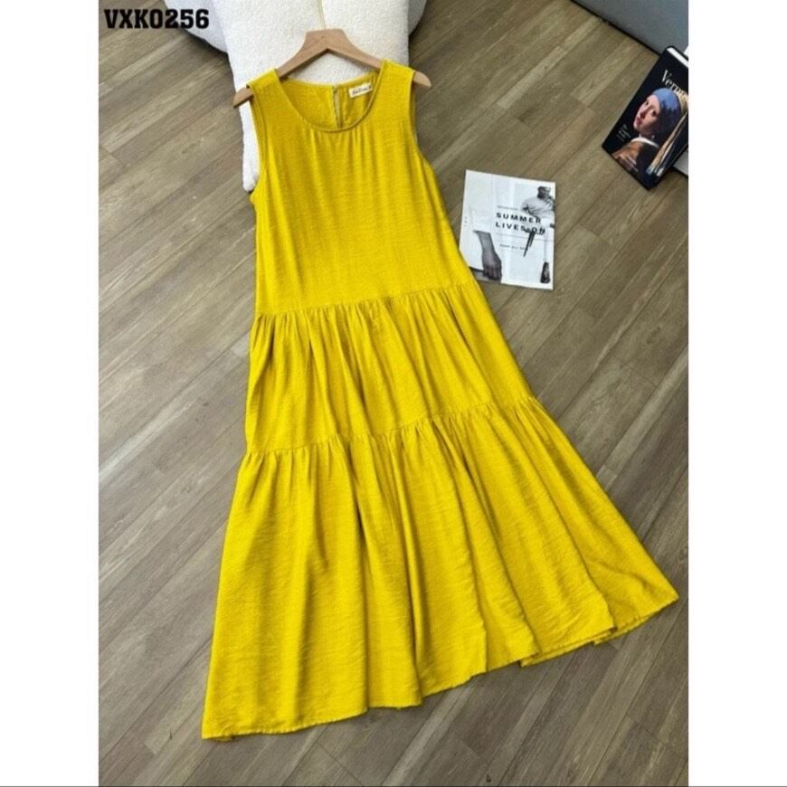 ĐẦM MAXI CHẤT ĐŨI TƠ SIÊU MÁT FREESIZE DƯỚI 65KG