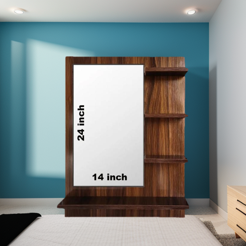 Fabulous DIY Wall Mounted Dressing Table / Wall Mirror With Shelf. 