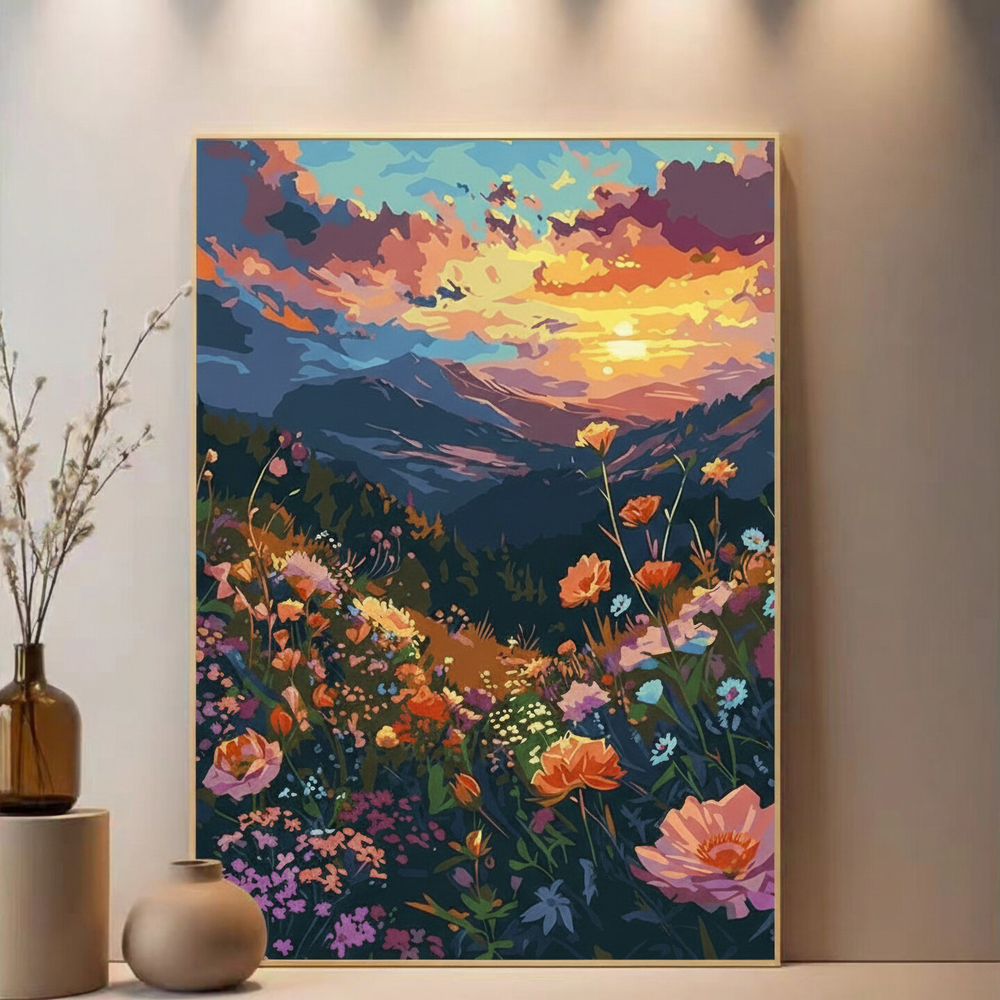 Therapeutic Beautiful Landscape DIY Number Oil Painting