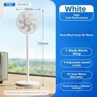 AIRMATE | Silent Large Wind DC Remote Control Standing Fan 7 Blades
