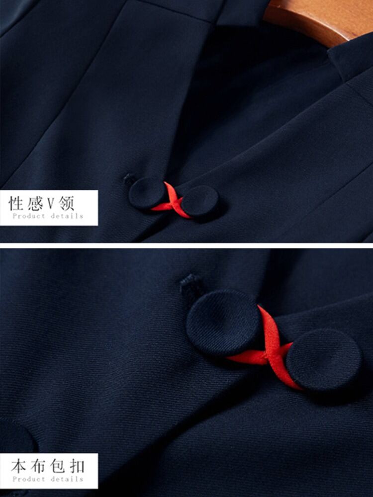 China Eastern Airlines Stewardess Uniform Flight Attendant Art Exam Clothing Women's Business Wear Classy Flight Attendant Suit Hotel Front Stage Work Wear Clothes Suit. 