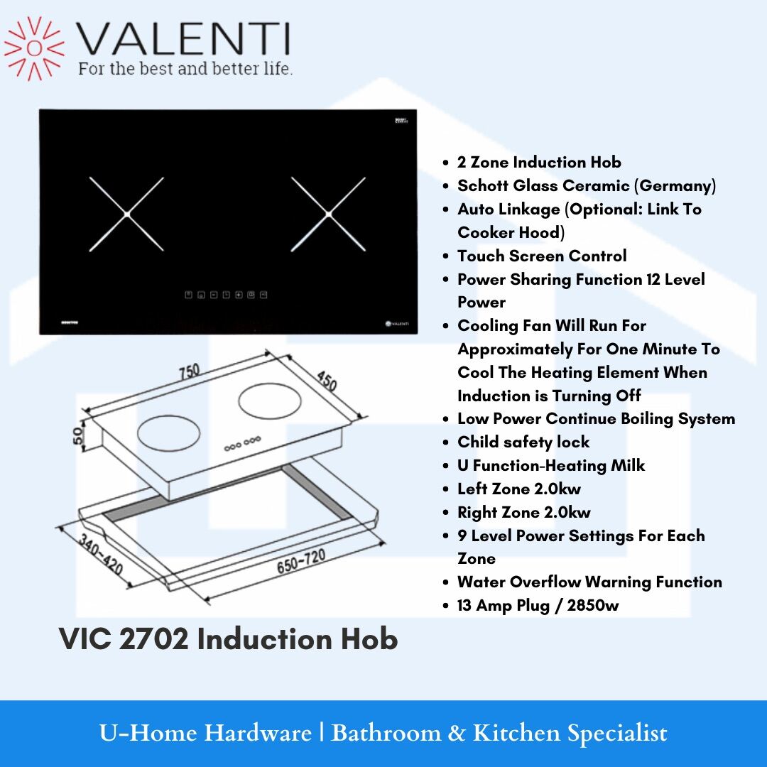 valenti induction hob