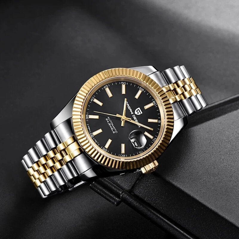 PAGANI DESIGN Man Mechanical Watch Top Brand Luxury Automatic Watch Stainless Steel 100m Waterproof Watch Men Clock Reloj Hombre. 