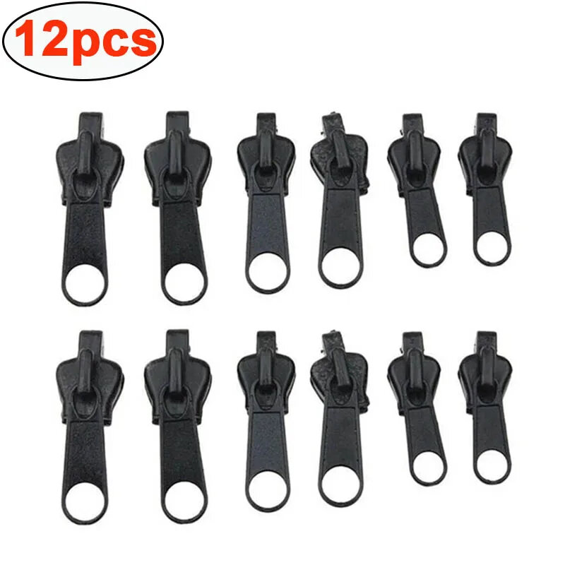 6pcs Instant Zipper Universal Instant Fix Repair Kit Replacement Zip Slider Teeth Multifunctional Clothing Replacement Zipper