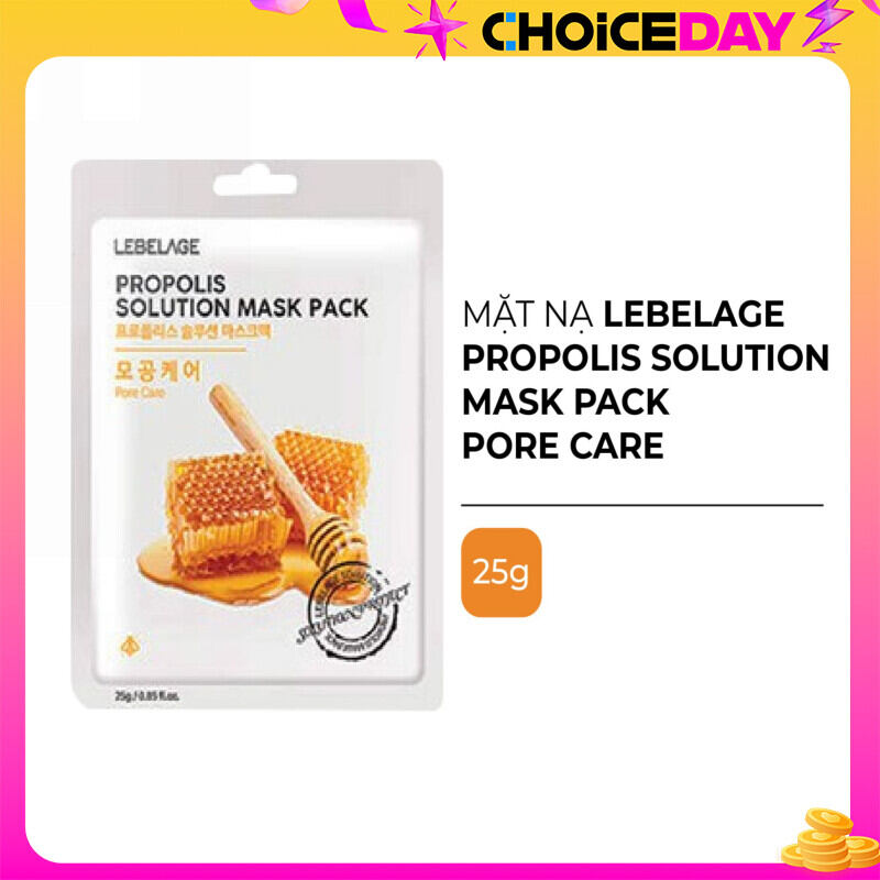Combo 2 Miếng Mặt Nạ Cung Cấp Dinh Dưỡng Phục Hồi Da Lebelage Propolis Solution Mask Pack
