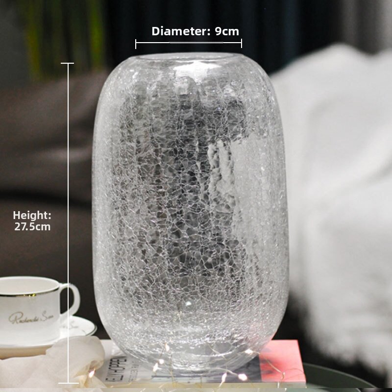 TONGGUMO | Luxury Large Crystal Ice Floral Glass Vase
