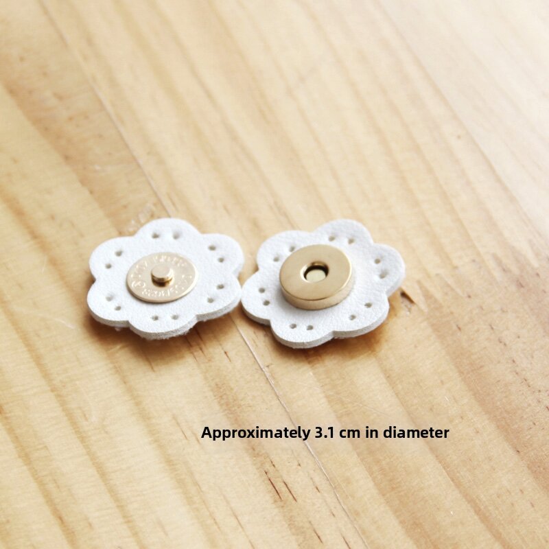Leather Magnetic Buckle Sewing Handmade DIY Bag Modification Accessories round Stitching Luggage Parts And Accessories
