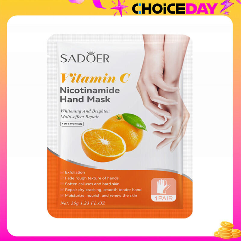 Mặt nạ dưỡng trắng da tay SADOER Vitamin C Niacinamide (Bản quốc tế)