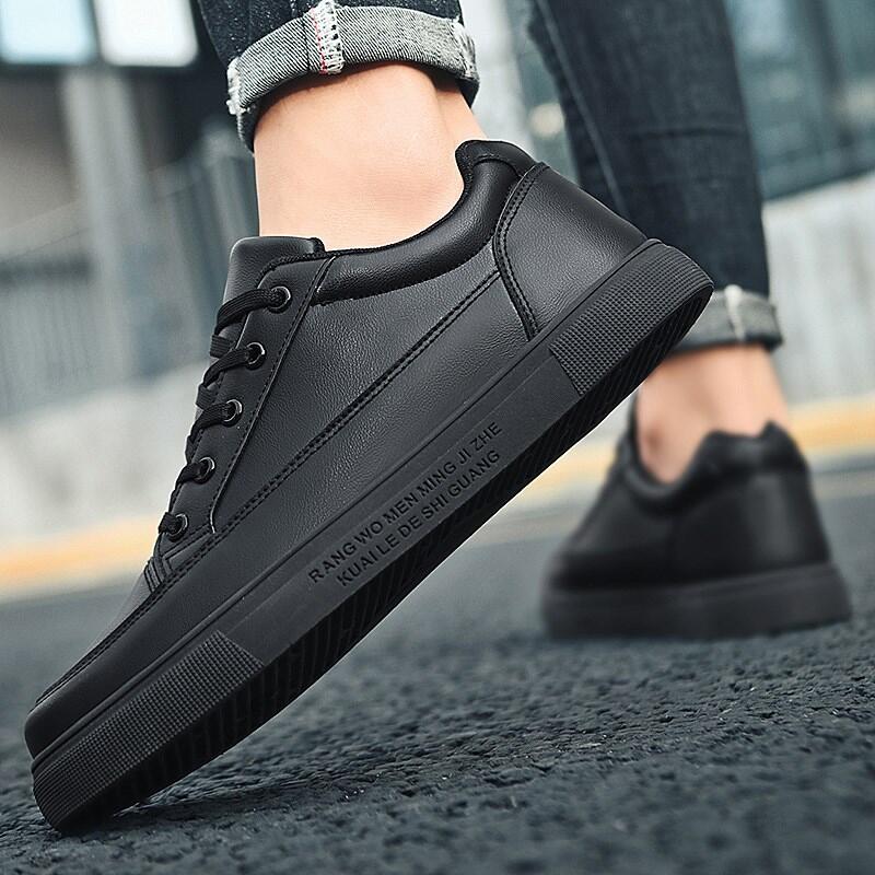 Mens black sale non slip shoes